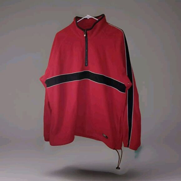 IZOD Performance X Jacket Pullover 1/4 Zip Fleece 100% Polyester Mens XL 46×28 - Picture 1 of 16